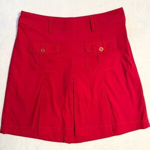 Chervo Golf Mini Short & Skirt Womens XS/ 4 Red SKORT Pockets Activewear sport